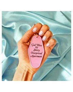 A Shop Of Things God Bless My Shitty Overpriced Apartment Keychain Keychains + Key Blanks