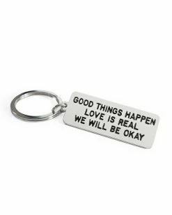 Adam J. Kurtz Good Things Happen Keychain Accessories