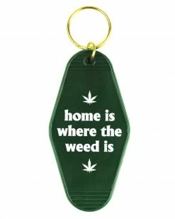 A Shop Of Things Accessories Home Is Where The Weed Is Keychain