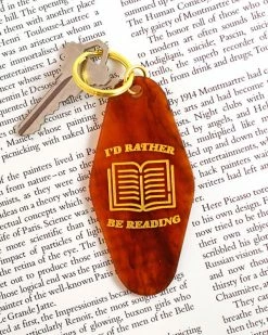 Valley Cruise Press I'd Rather Be Reading Keychain Keychains + Key Blanks