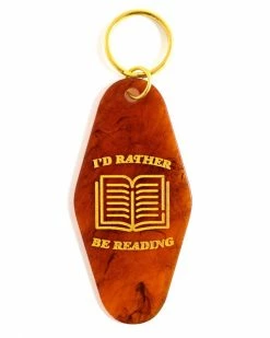 Valley Cruise Press I'd Rather Be Reading Keychain Keychains + Key Blanks