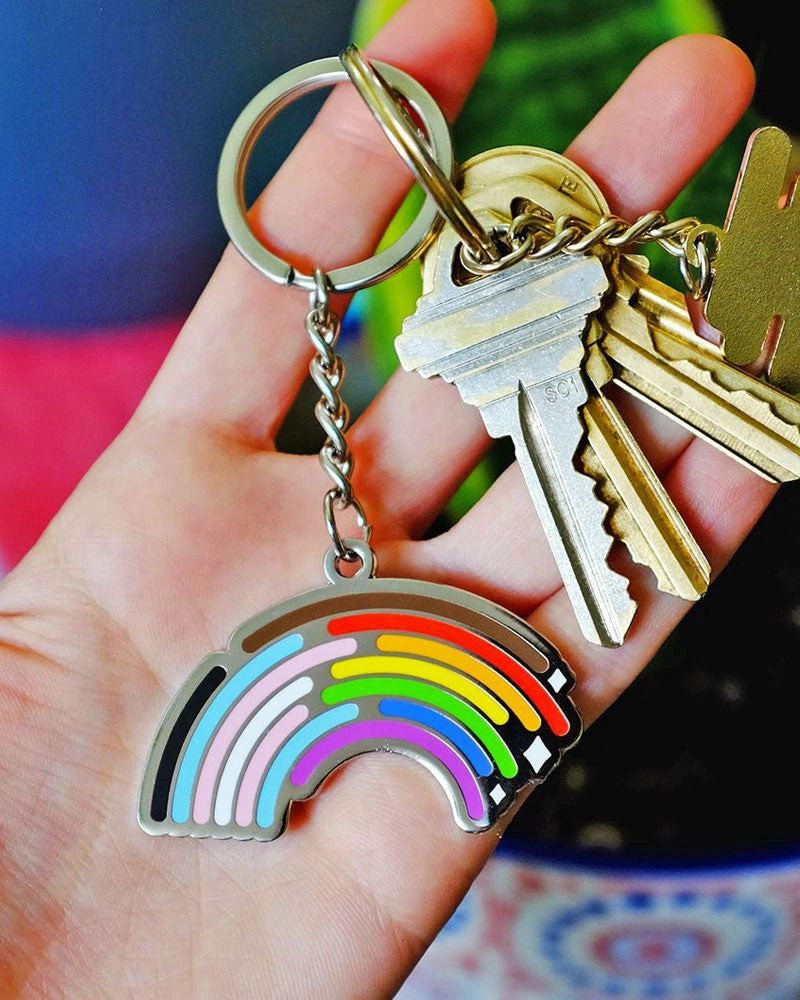 Bianca Designs Keychains + Key Blanks Inclusive Rainbow Pride Keychain 2 Bianca Designs Keychains + Key Blanks Inclusive Rainbow Pride Keychain