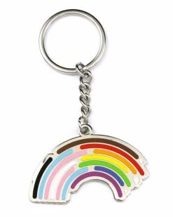 Bianca Designs Keychains + Key Blanks Inclusive Rainbow Pride Keychain