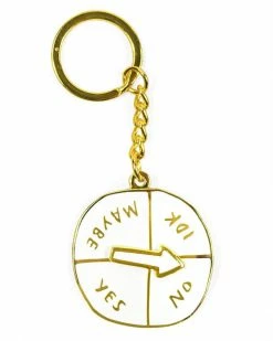 Adam J. Kurtz Indecisive Spinner Wheel Moving Keychain