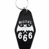 Valley Cruise Press Motel 666 Key Tag Keychain