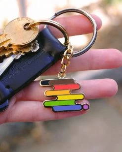 Bianca Designs Keychains + Key Blanks Queer POC Pride Keychain