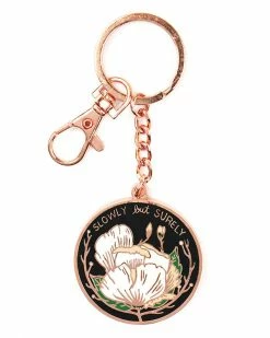 Stay Home Club Keychains + Key Blanks Slowly But Surely Keychain