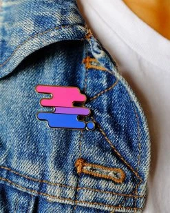 Bianca Designs Enamel Pins + Buttons Bisexual Pride Pin