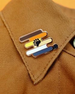 Bianca Designs Enamel Pins + Buttons Bear Pride Pin