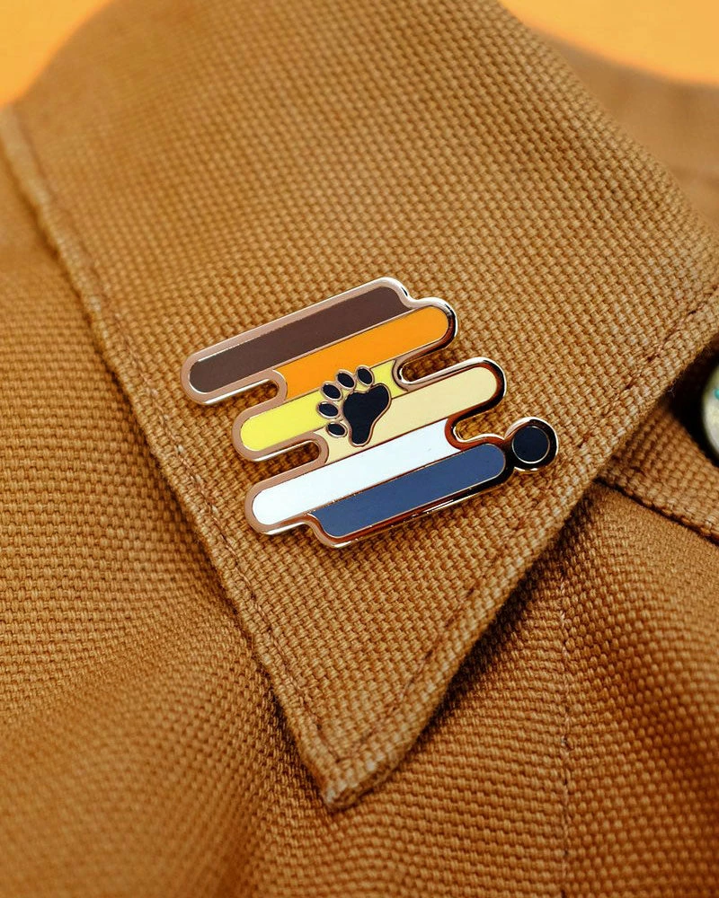 Bianca Designs Enamel Pins + Buttons Bear Pride Pin 2 Bianca Designs Enamel Pins + Buttons Bear Pride Pin