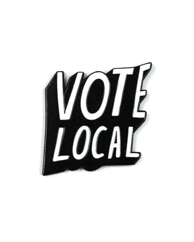 Culture Flock Enamel Pins + Buttons Vote Local Lapel Pin 1 Culture Flock Enamel Pins + Buttons Vote Local Lapel Pin