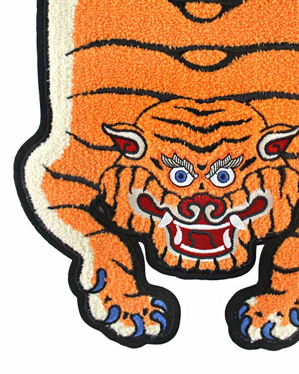 BxE Buttons X Staciamade Tibetan Tiger Rug Large Chenille Back Patch Large Back Patches 2 BxE Buttons X Staciamade Tibetan Tiger Rug Large Chenille Back Patch Large Back Patches