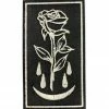 Shrimp Sauce Bleeding Rose Large Leather Patch