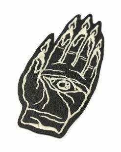 Shrimp Sauce Hand Burner Large Leather Patch