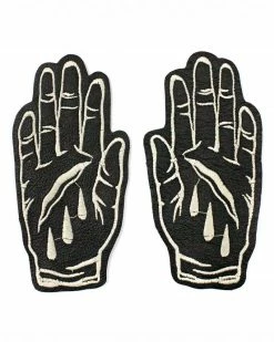 Shrimp Sauce Death Hands Leather Patch Set