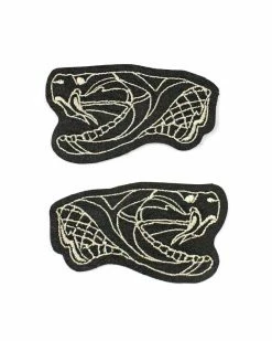 Shrimp Sauce Large Back Patches Snake Heads Leather Patch Set
