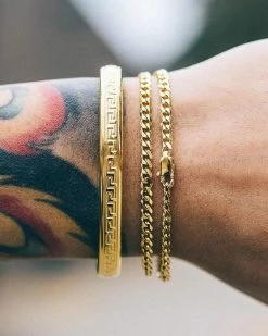 Mister SFC Necklaces + Earrings Esquire Double Wrap Bracelet - Gold