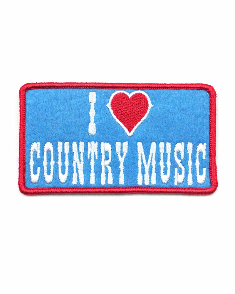 Explorer's Press Pins + Patches I Love Country Music Patch 1 Explorer's Press Pins + Patches I Love Country Music Patch