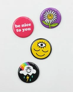 Wokeface Chill Vibes Magnets (Set Of 4)