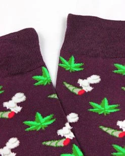 Yellow Owl Workshop Smoking Joint Marijuana Socks