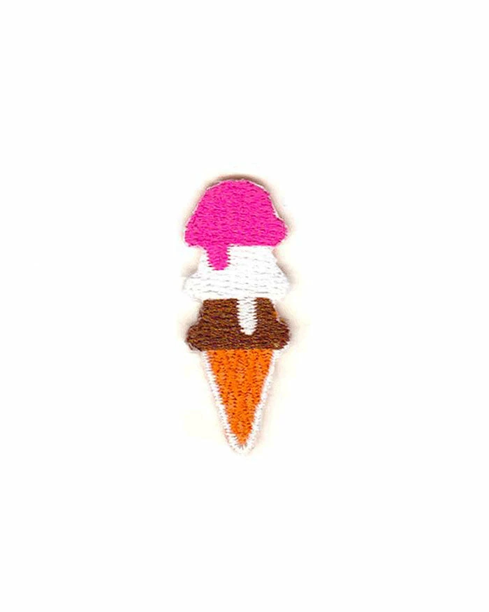 These Are Things Ice Cream Cone Mini Sticker Patch Pins + Patches 1 These Are Things Ice Cream Cone Mini Sticker Patch Pins + Patches