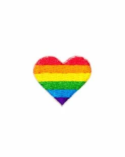 These Are Things Mini Sticker Patches LGBTQ+ Rainbow Pride Heart Mini Sticker Patch