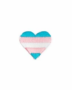 These Are Things Pins + Patches Trans Pride Heart Mini Sticker Patch