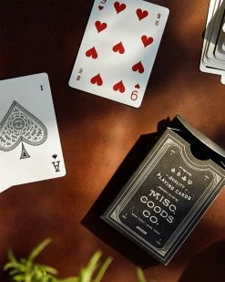 Misc. Goods Co. Unique Gifts + Fun Finds MGCO Playing Cards - Black