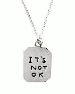 Third Drawer Down Necklaces + Earrings It's OK / It's Not OK Double-Sided Necklace