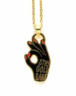 Yellow Owl Workshop All Good & Stay Gold Double-Sided Necklace