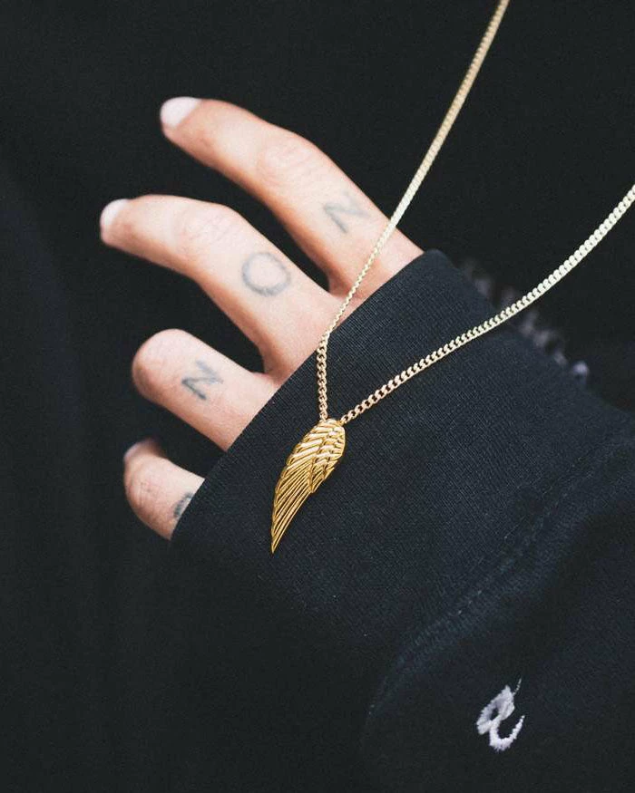 Mister SFC Archangel Wing Necklace - Gold Necklaces + Earrings 2 Mister SFC Archangel Wing Necklace - Gold Necklaces + Earrings