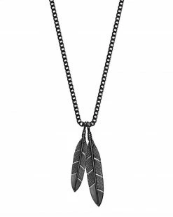 Mister SFC Feathers Necklace - Black Necklaces + Earrings