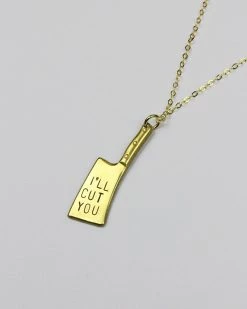 Bang Up Betty I'll Cut You Butcher Knife Necklace