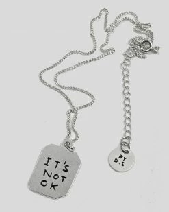 Third Drawer Down Necklaces + Earrings It's OK / It's Not OK Double-Sided Necklace