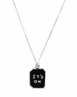 Third Drawer Down Necklaces + Earrings It's OK / It's Not OK Double-Sided Necklace