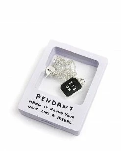 Third Drawer Down Necklaces + Earrings It's OK / It's Not OK Double-Sided Necklace