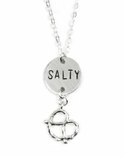 Bang Up Betty Salty Pretzel Necklace Necklaces + Earrings