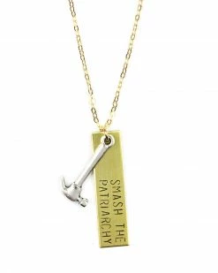 Bang Up Betty Smash The Patriarchy Hammer Necklace