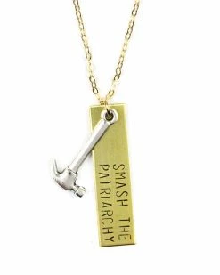 Bang Up Betty Smash The Patriarchy Hammer Necklace