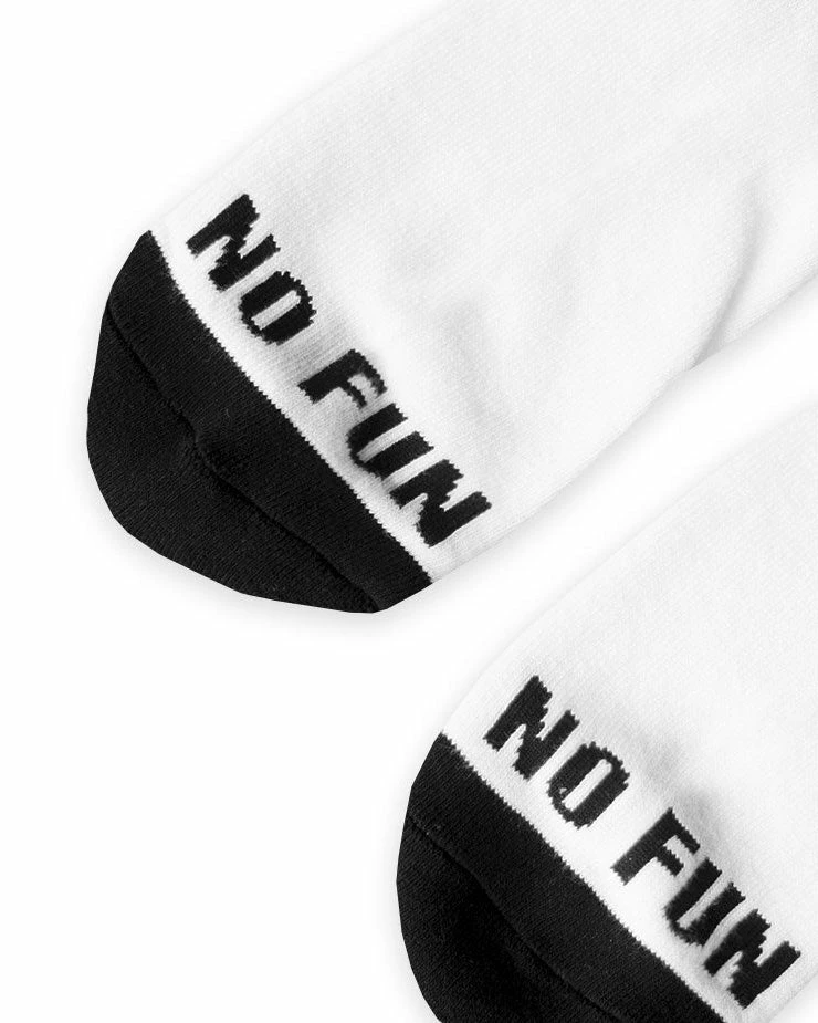 No Fun Press No Fun Socks - White 2 No Fun Press No Fun Socks - White