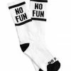 No Fun Press No Fun Socks - White