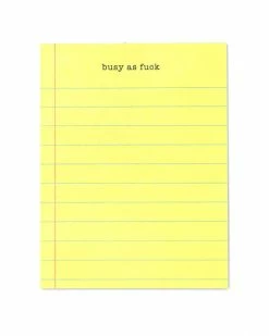 Terrapin Stationers Busy As Fuck Notepad