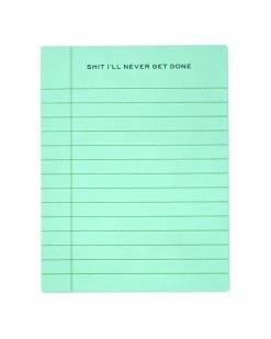 Terrapin Stationers Shit I'll Never Get Done Notepad Greeting Cards + Office Supplies