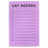 Word For Word Factory Greeting Cards + Office Supplies Gay Agenda Notepad