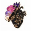 Glitter Punk Pins + Patches Anatomical Heart Flowers Patch
