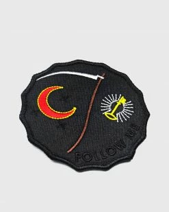 Explorer's Press Follow Me Sickle Moon Patch Pins + Patches