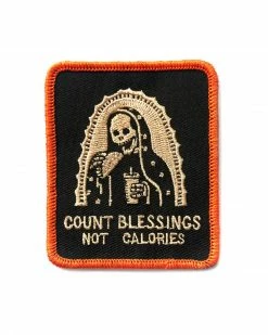 Pyknic Count Blessings, Not Calories Patch Pins + Patches