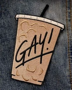 Cat Coven GAY! Iced Coffee Patch Embroidered Patches