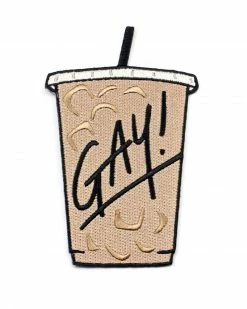 Cat Coven GAY! Iced Coffee Patch Embroidered Patches