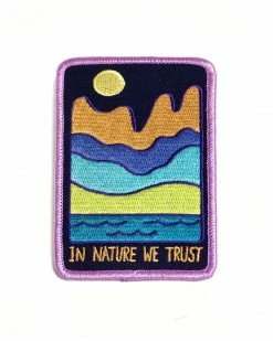 Culture Flock Embroidered Patches In Nature We Trust Patch